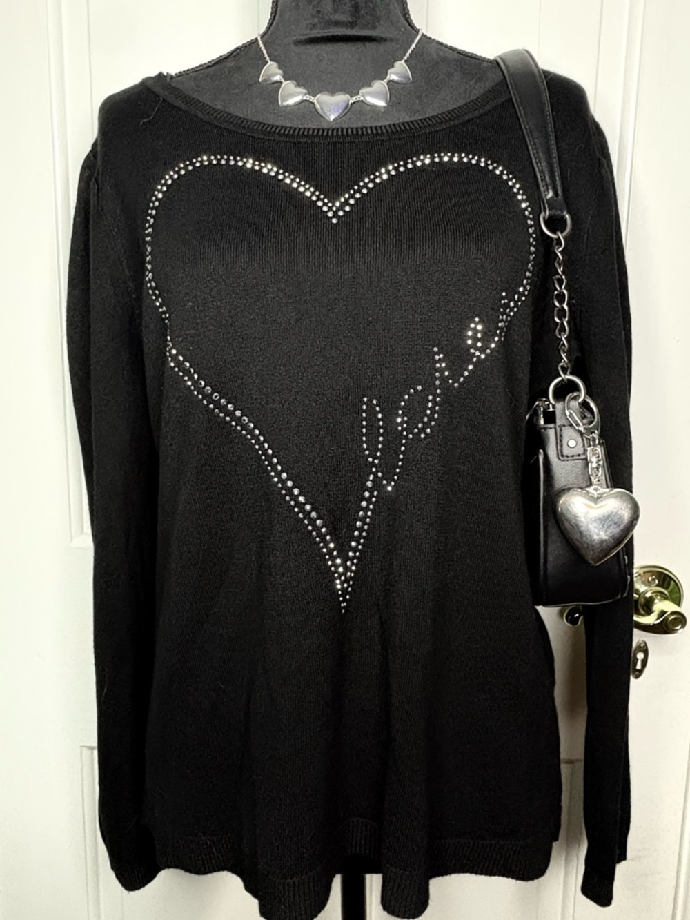 BYDesign Love Embellished Long Sleeve Top